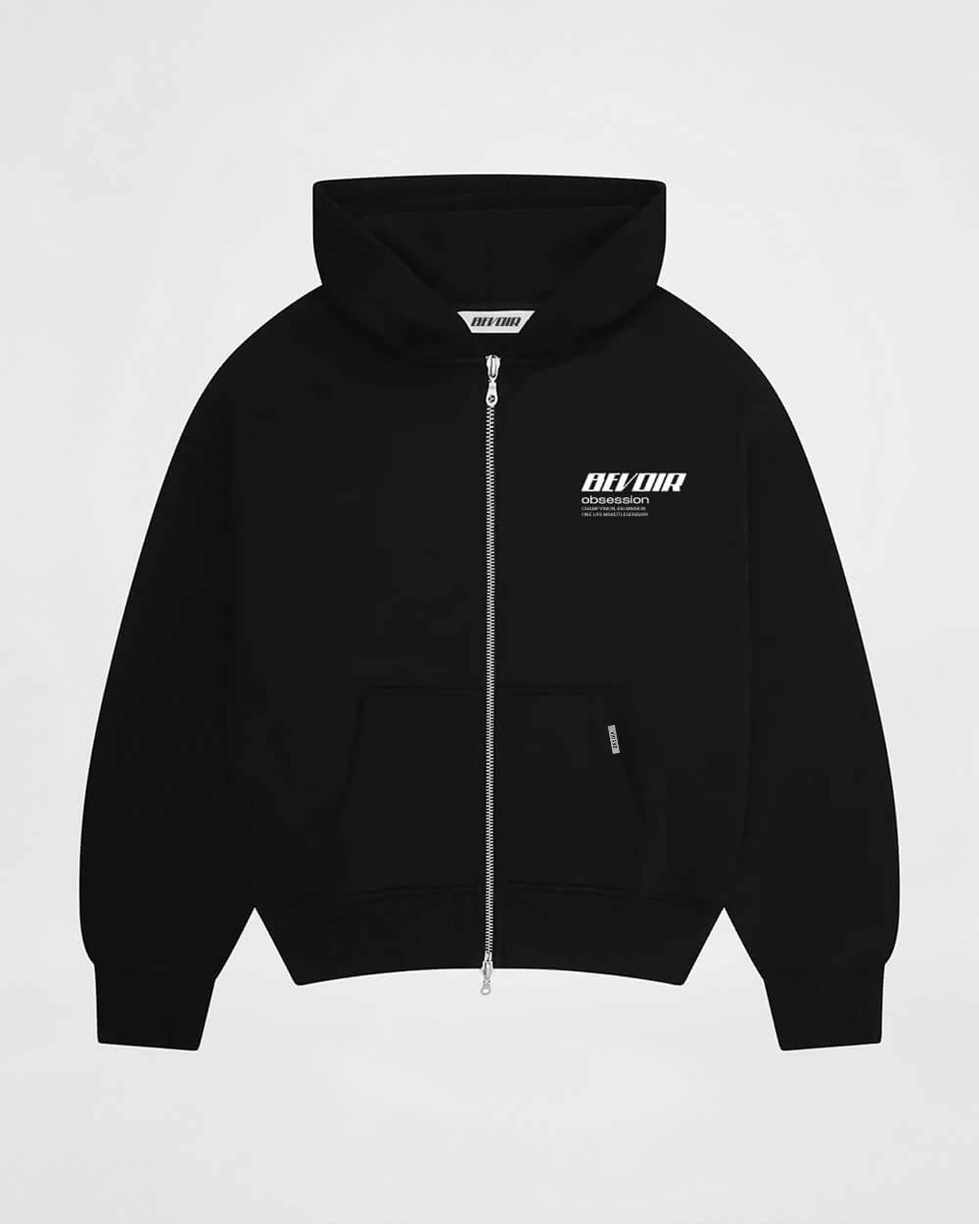 Zip Hoodie - Black