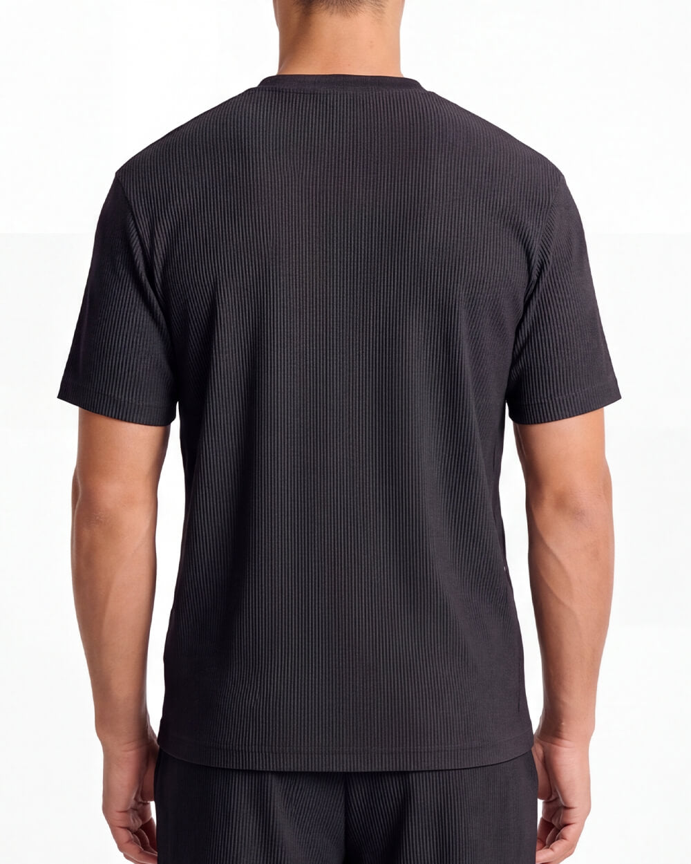 Milan Pleated T-Shirt - Black