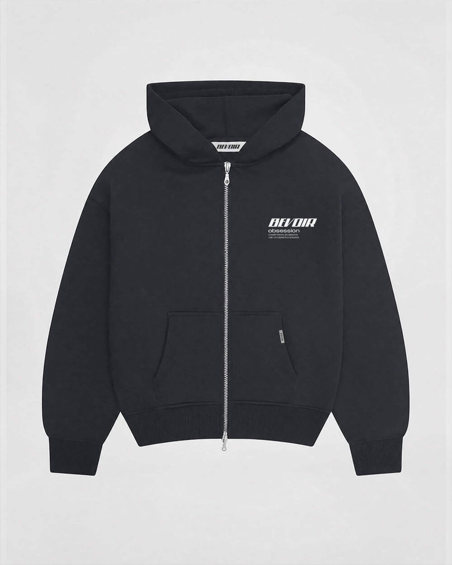 Zip Hoodie - Dark Grey