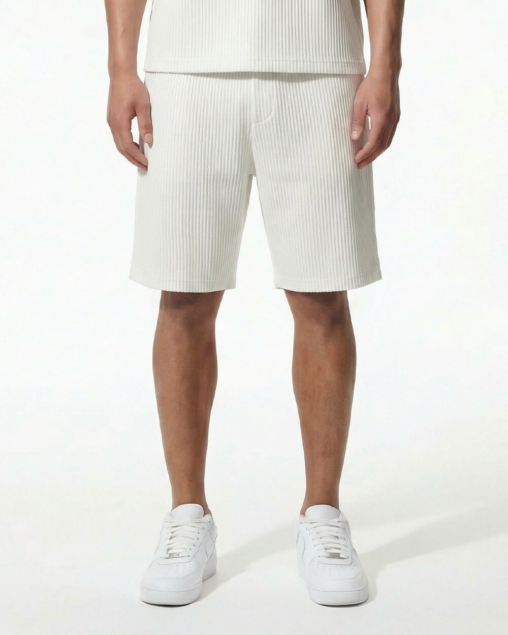 Milan Pleated Short - White