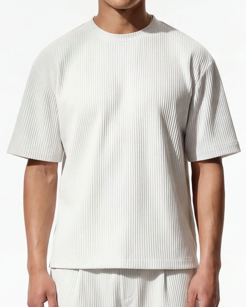 Milan Pleated T-Shirt - White